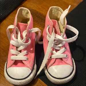 Kids Pink High-Top Sneakers